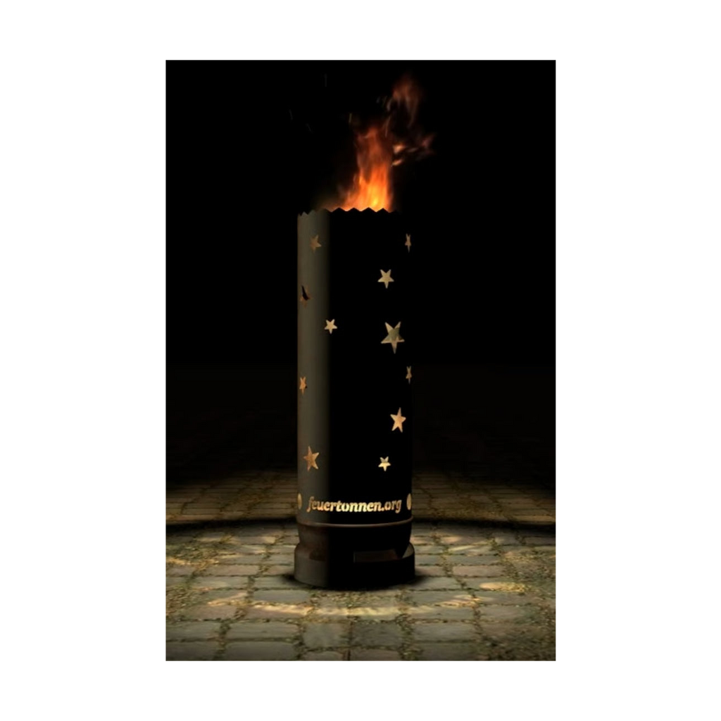 Feuertonne "Paradies" (Rundummotiv)