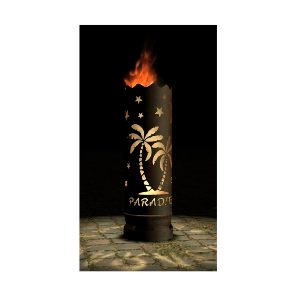 Feuertonne "Paradies" (Rundummotiv)