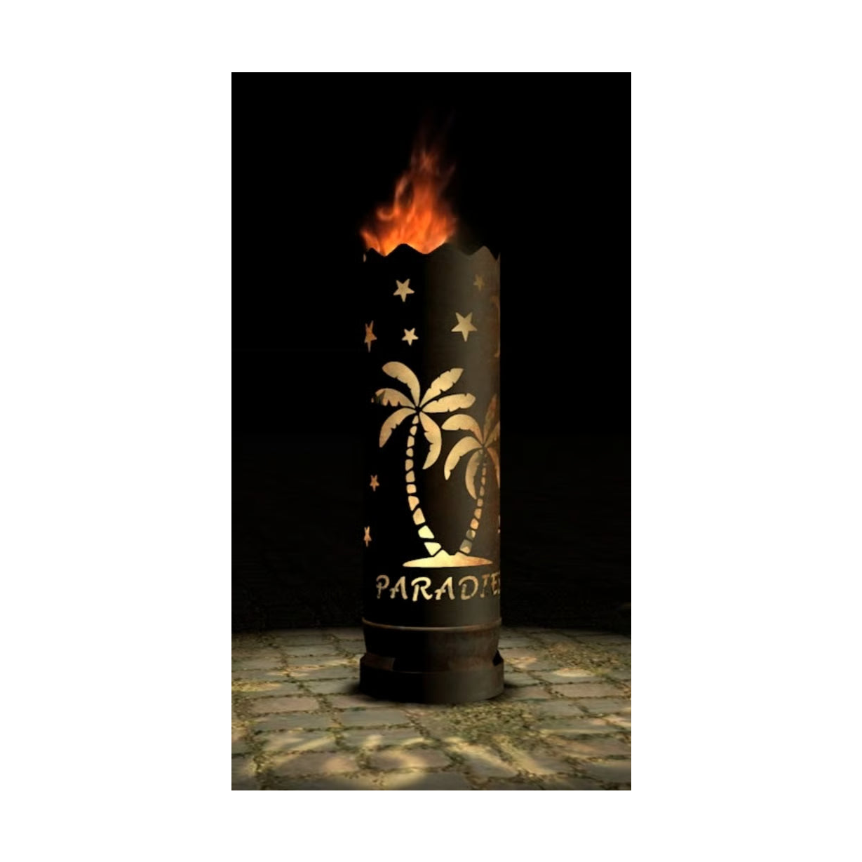 Feuertonne "Paradies" (Rundummotiv)