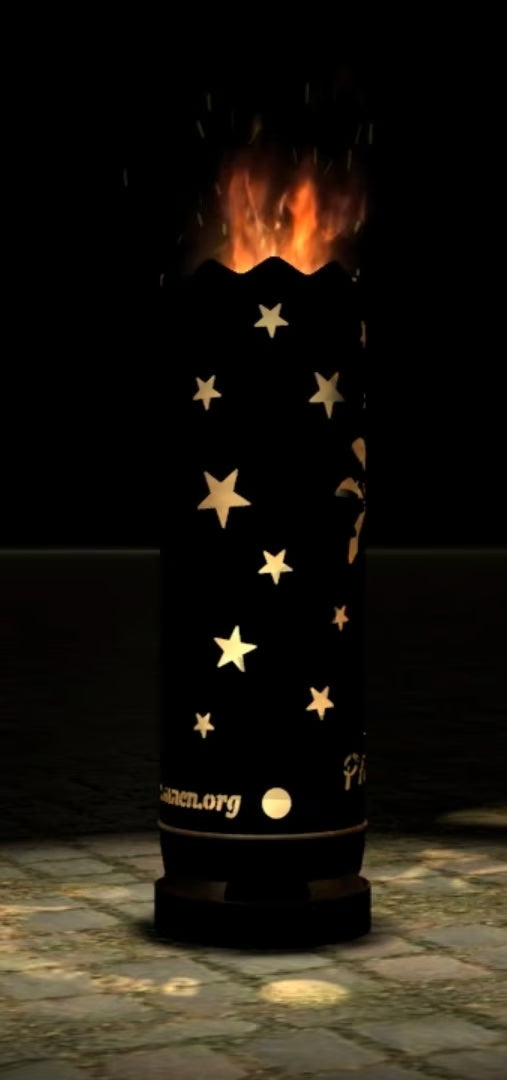 Feuertonne "Paradies" (Rundummotiv) - feuertonnen.org