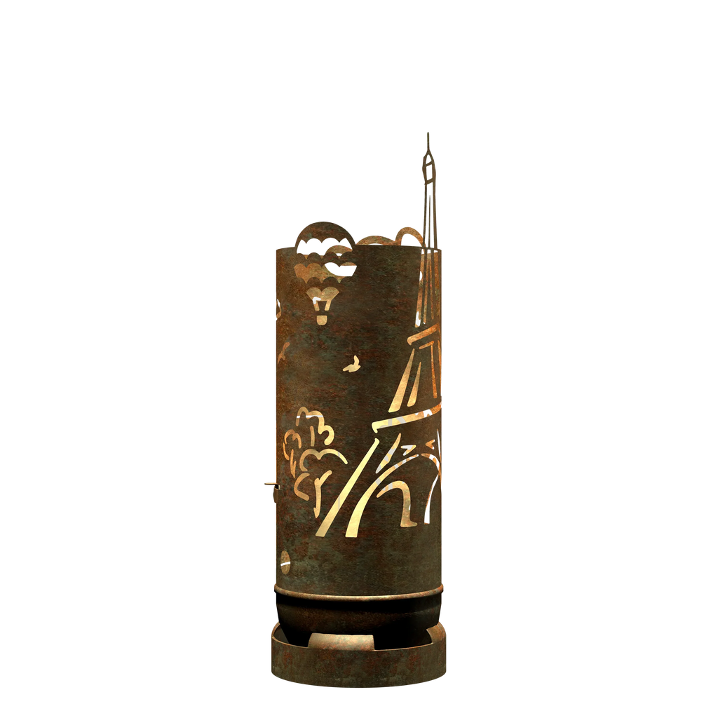 Feuertonne Eiffelturm exklusiv Design - feuertonnen.org