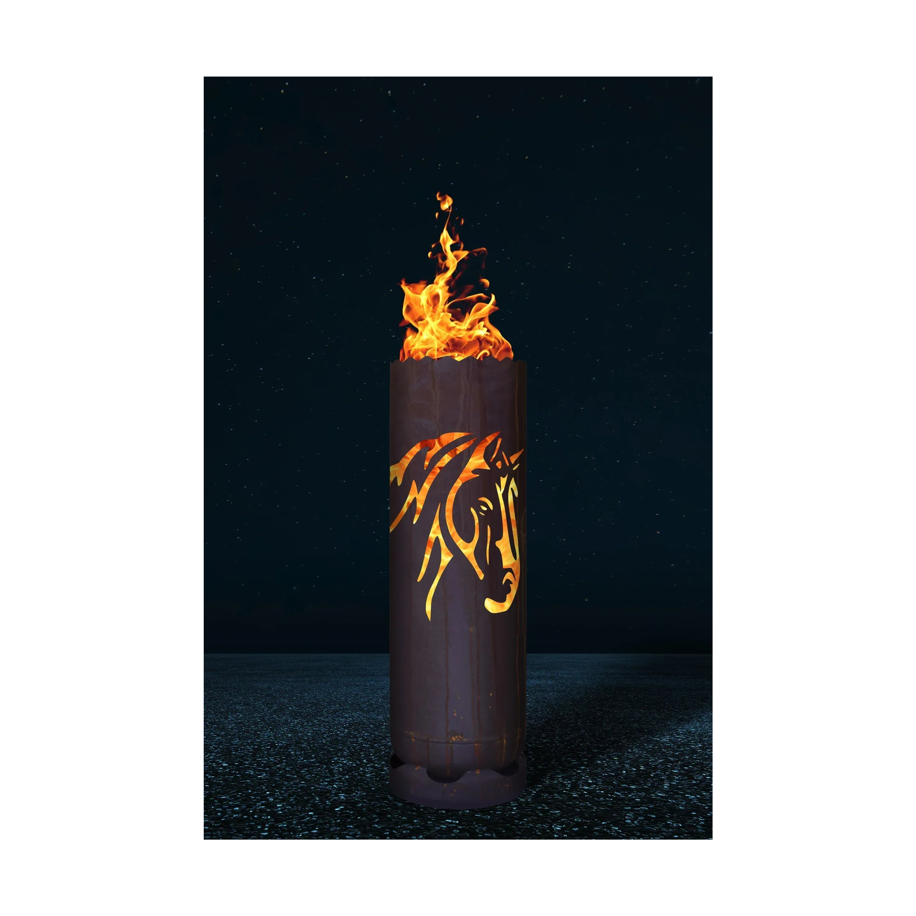canon à feu « tête de cheval »
