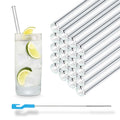 50x 20cm Glasstrohhalme für jeden Anlass inkl. Profi Reinigungsbürste