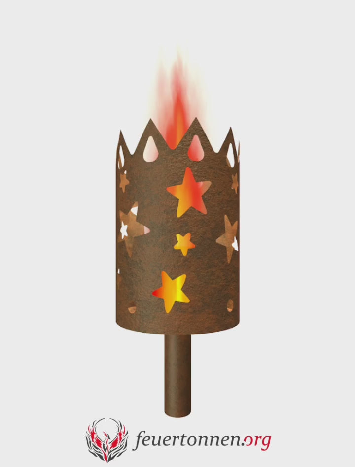 Gartenfackel Sterne 1
