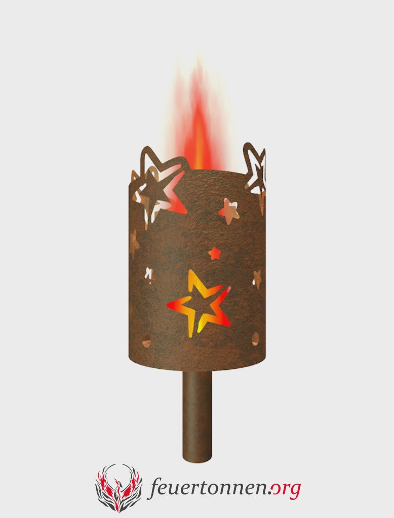 Gartenfackel Sterne 2