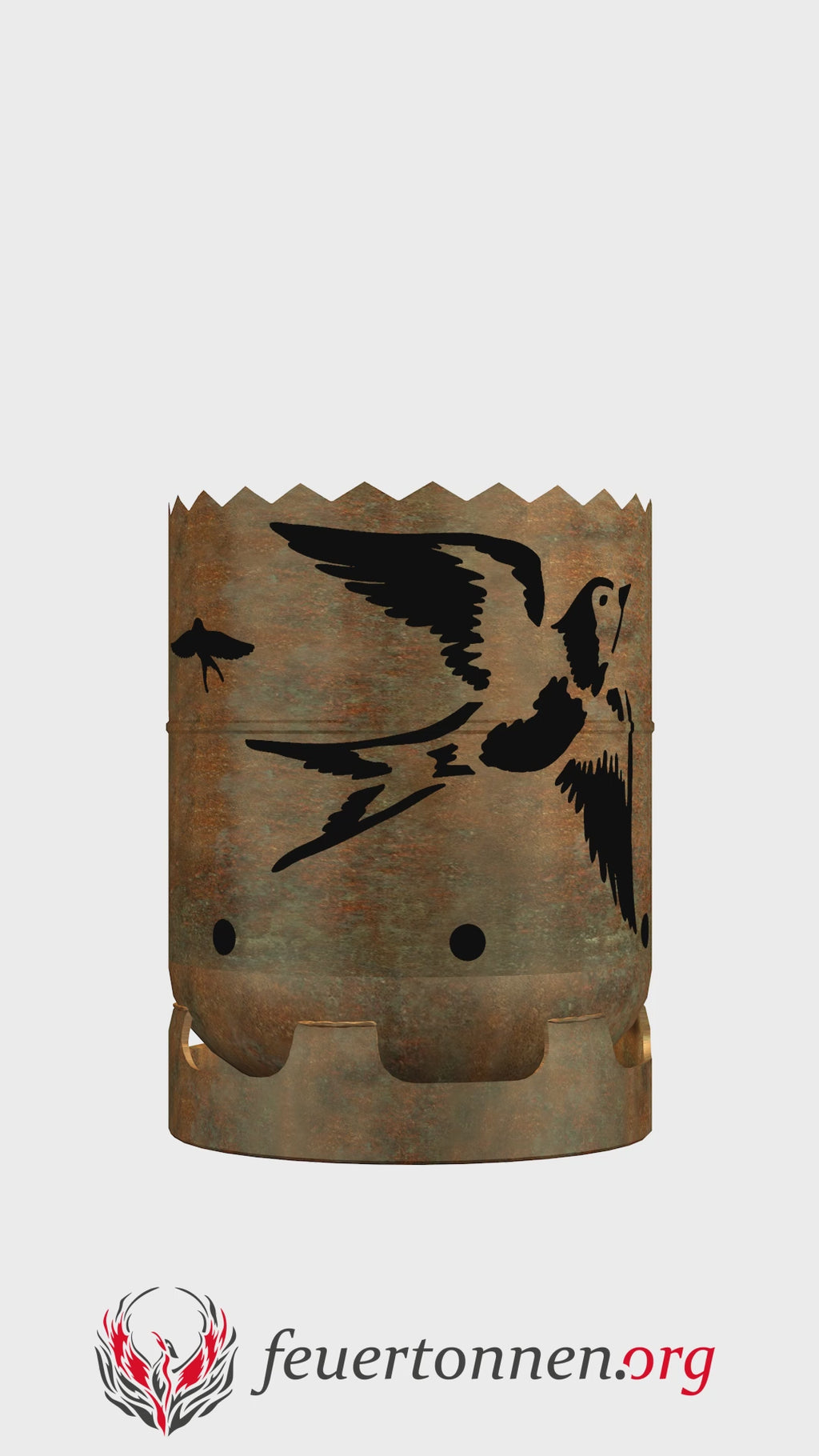 Feuertonne Schwalben