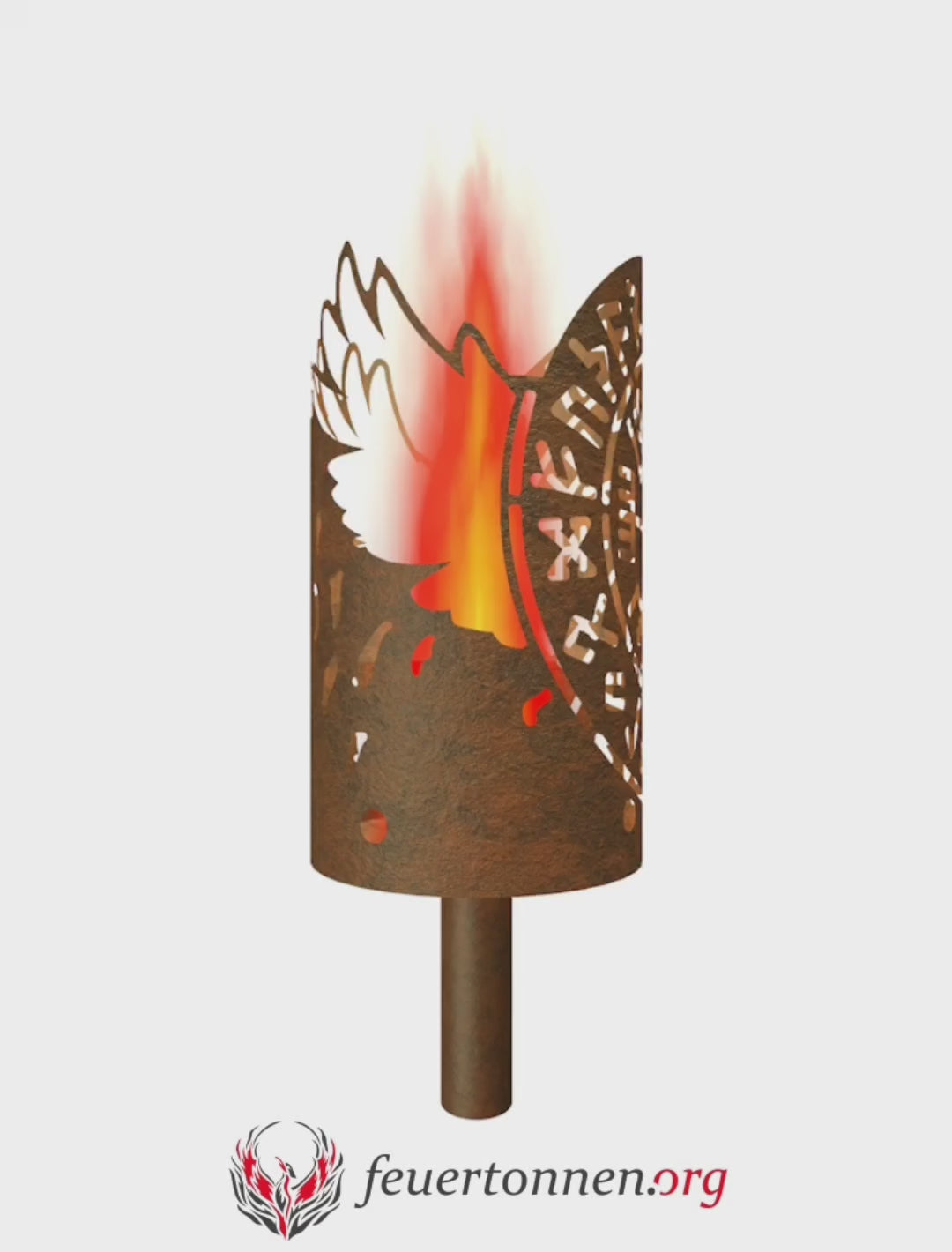 Gartenfackel Nordischer Kompass