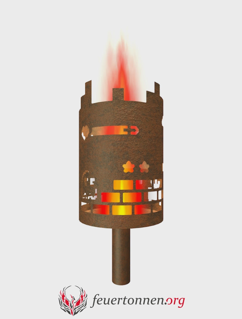 Gartenfackel Retro Game