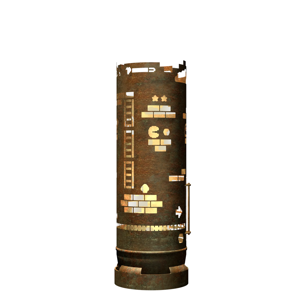 Feuertonne mit Retro Game Design - feuertonnen.org
