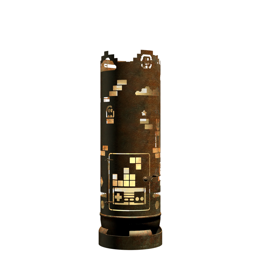 Feuertonne mit Retro Game Design - feuertonnen.org