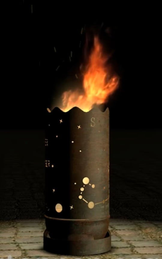 Dropslik Feuertonne "Sternzeichen Skorpion" - feuertonnen.org