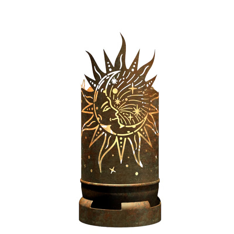 Feuertonne Sonne, Mond, Sterne exklusiv Design - feuertonnen.org