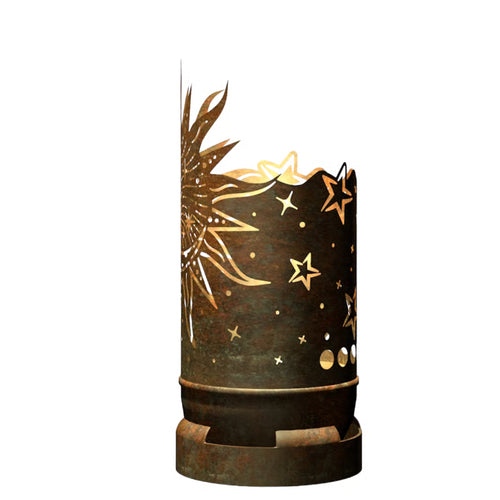 Feuertonne Sonne, Mond, Sterne exklusiv Design - feuertonnen.org