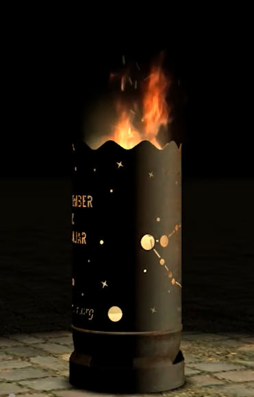 Dropslik Feuertonne "Sternzeichen Steinbock" - feuertonnen.org