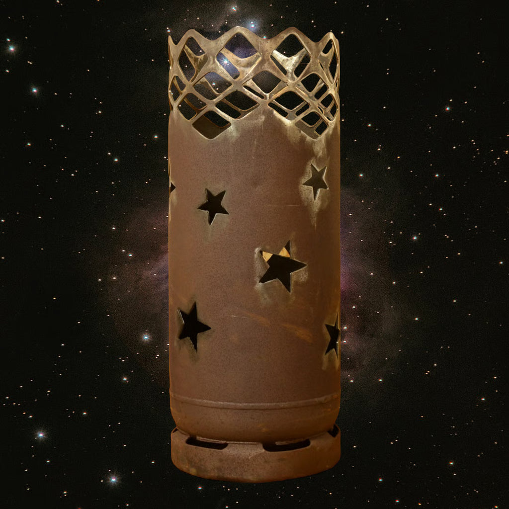 Feuertonne "Sterne" (Rundummotiv) - feuertonnen.org