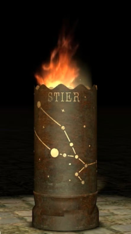 Dropslik Feuertonne "Sternzeichen Stier" - feuertonnen.org