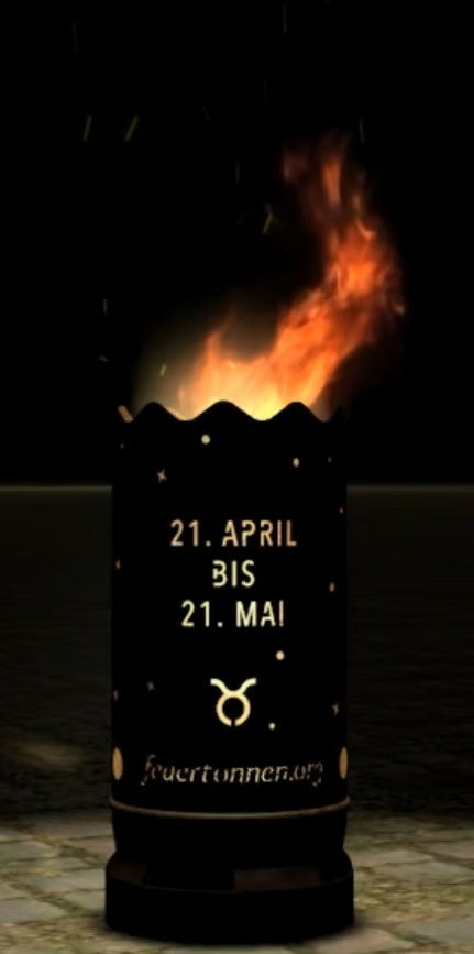 Dropslik Feuertonne "Sternzeichen Stier" - feuertonnen.org