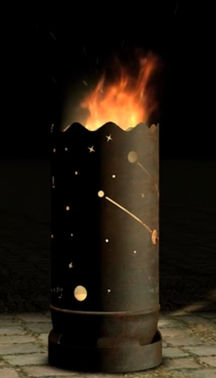 Dropslik Feuertonne "Sternzeichen Stier" - feuertonnen.org