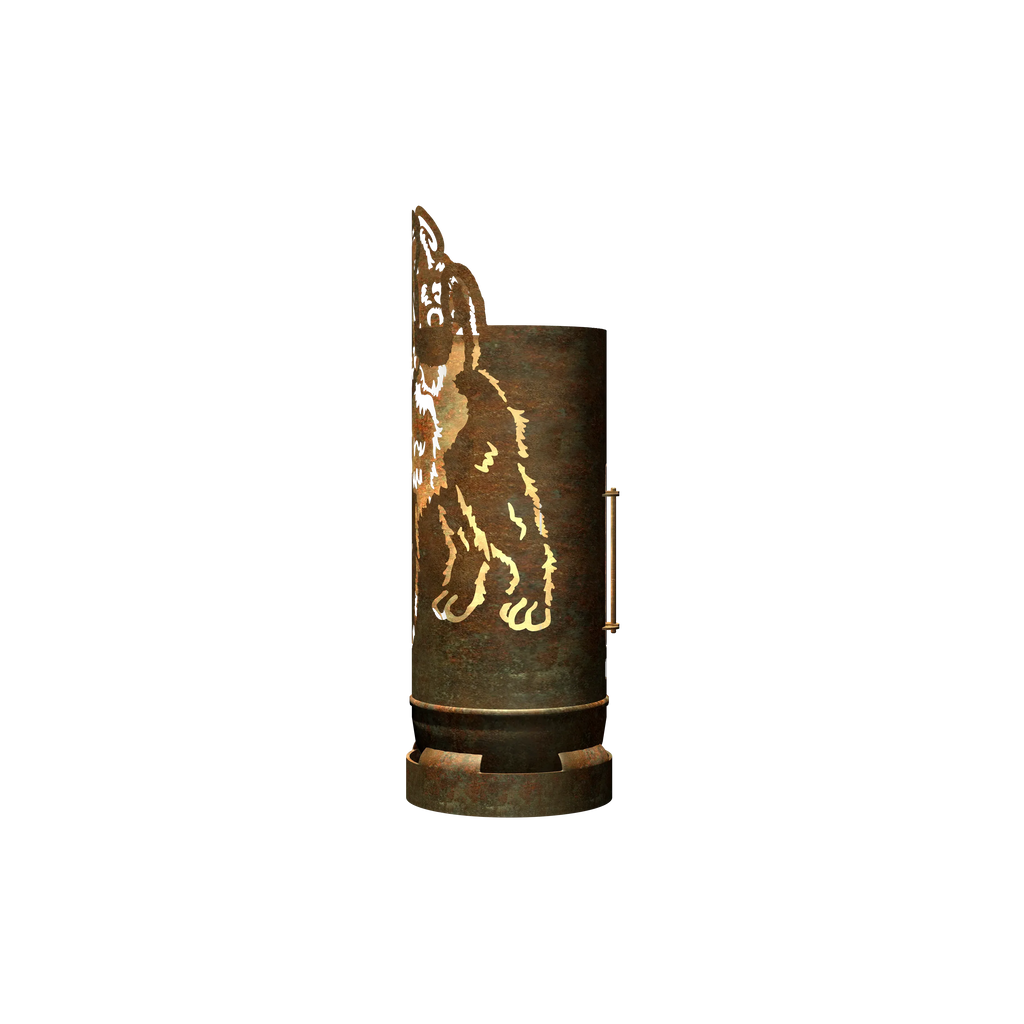 Feuertonne Airedale Terrier exklusiv Design