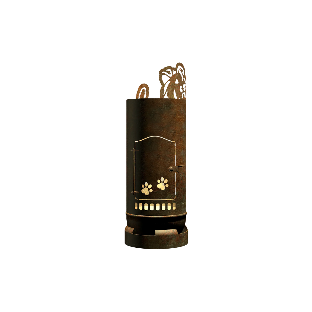 Feuertonne Airedale Terrier exklusiv Design