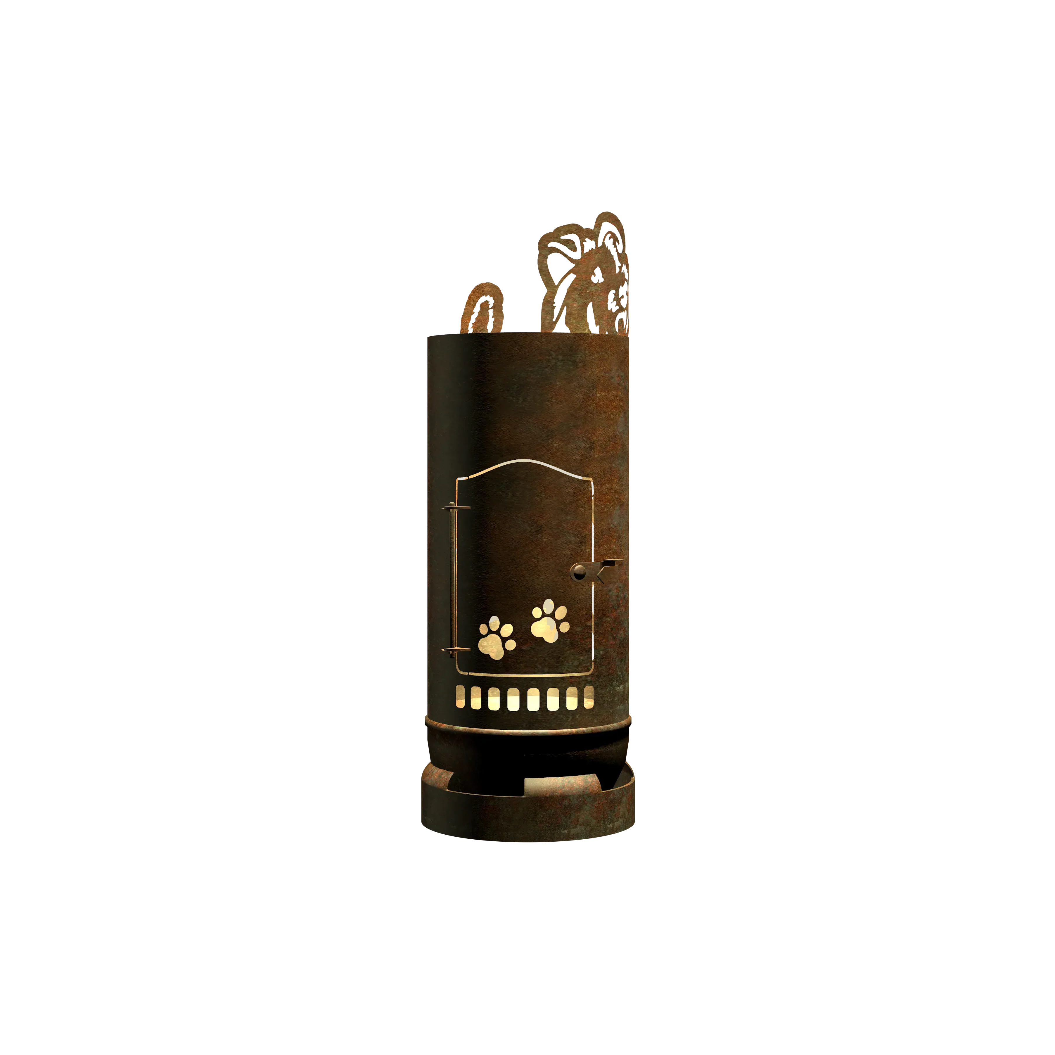 Feuertonne Airedale Terrier exklusiv Design
