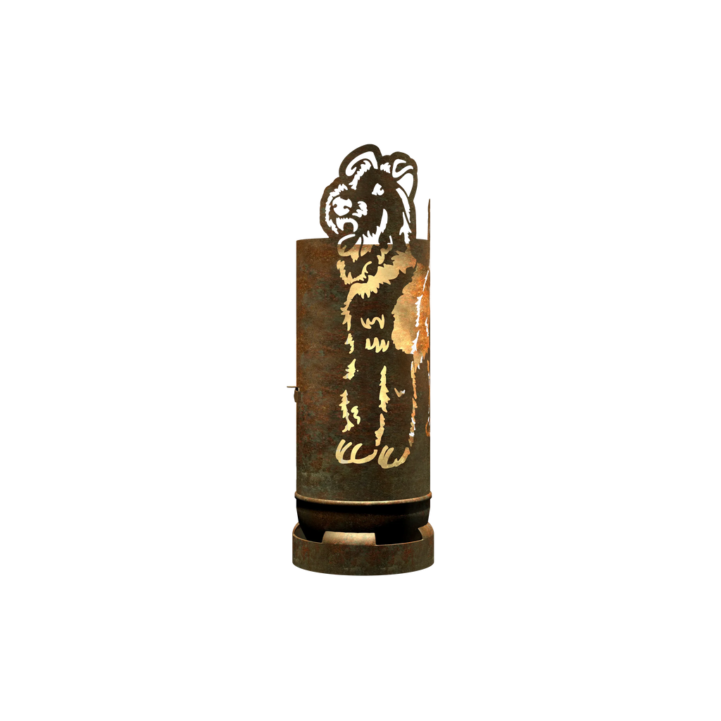 Feuertonne Airedale Terrier exklusiv Design