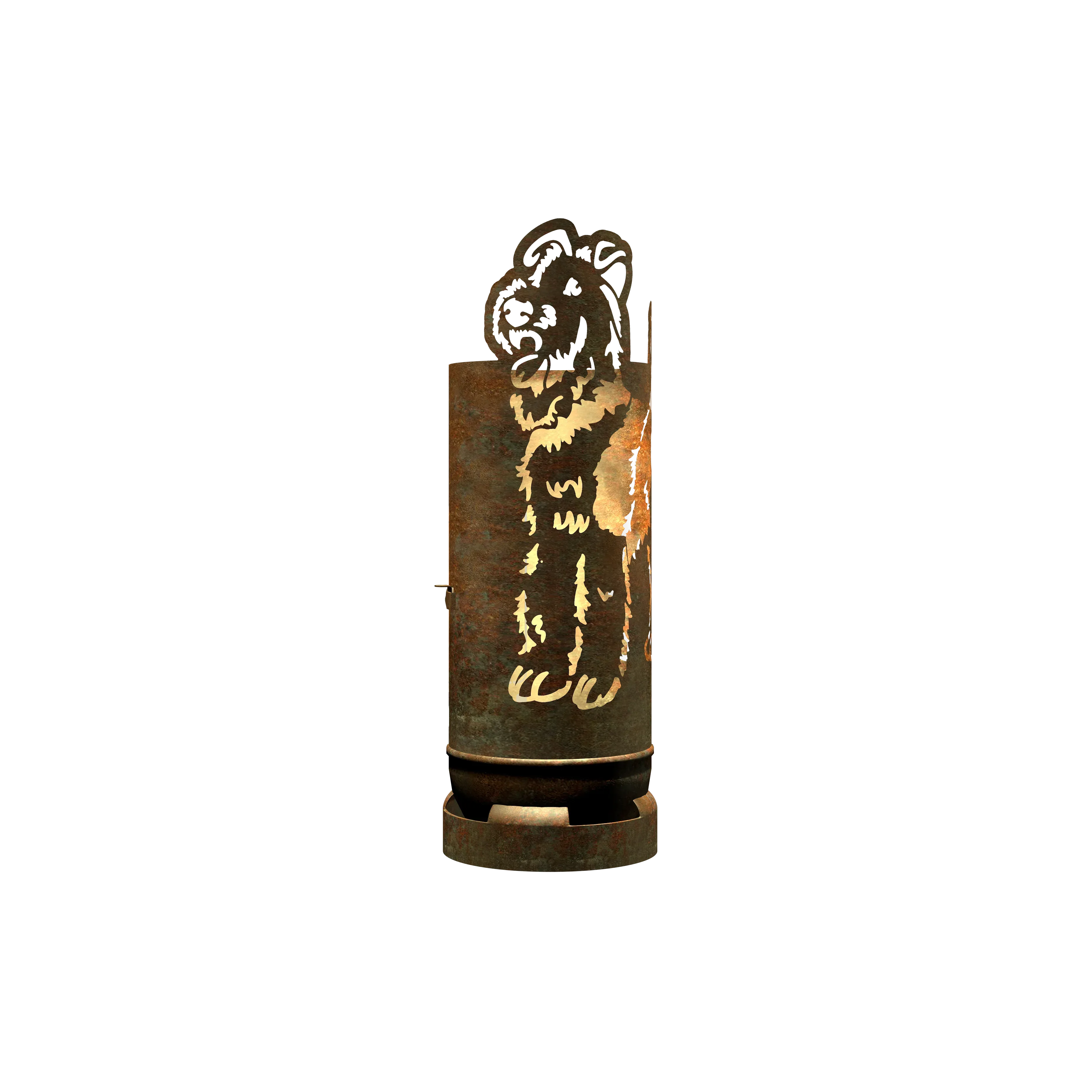 Feuertonne Airedale Terrier exklusiv Design