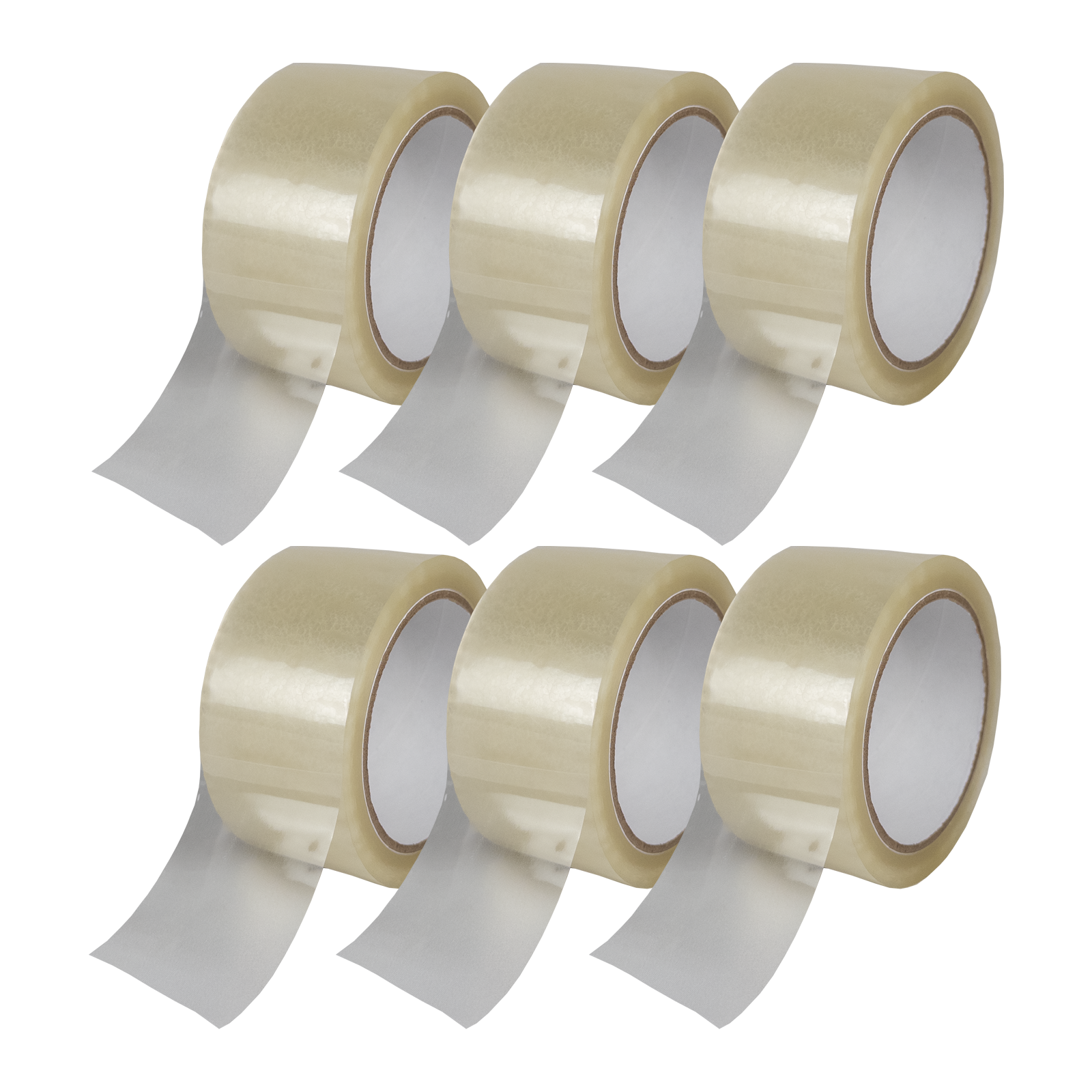 Transparentes Klebeband - Leise abrollend - 50mm x 66m - ca. 50µm