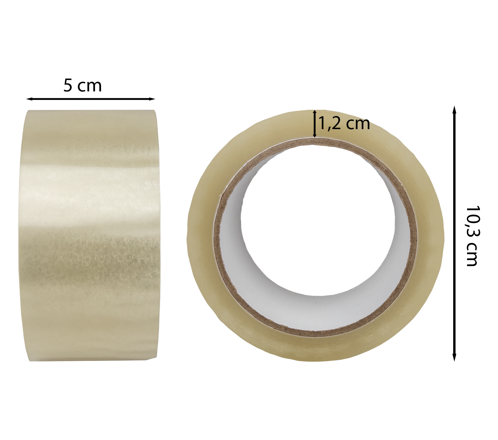Transparentes Klebeband - Leise abrollend - 50mm x 66m - ca. 50µm