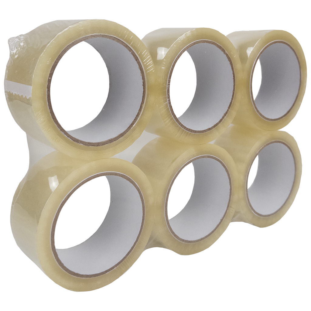 Transparentes Klebeband - Leise abrollend - 50mm x 66m - ca. 50µm