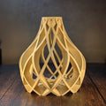 Vulkan Vase White Oak – PLA Wood 3D Print, Design Vase