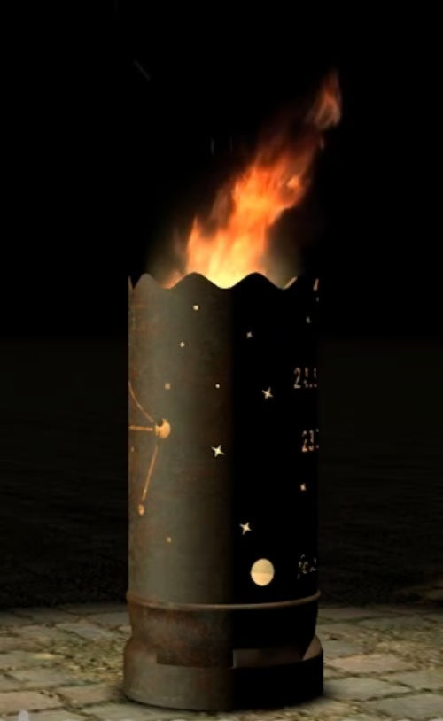 Dropslik Feuertonne "Sternzeichen Waage" - feuertonnen.org