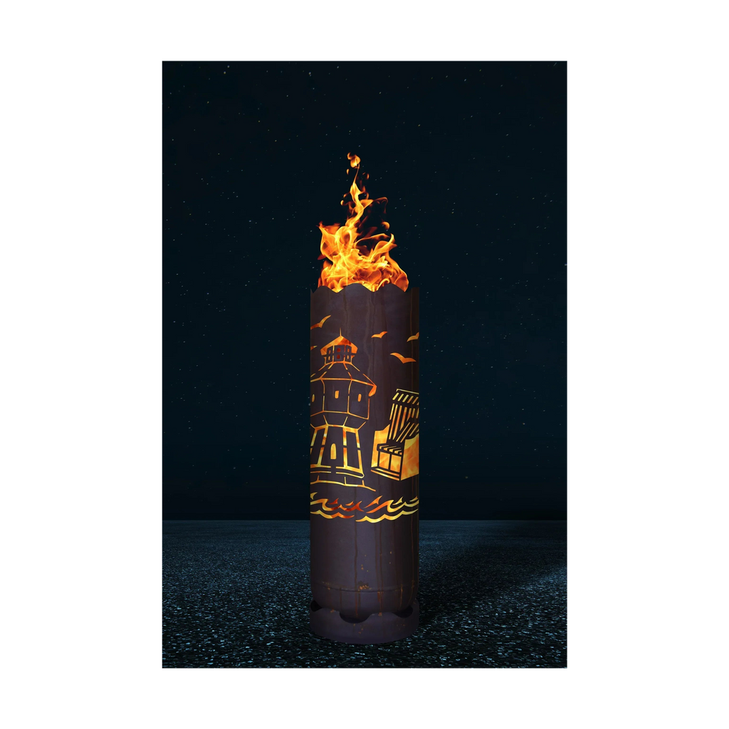 Fire barrel water tower Langeoog