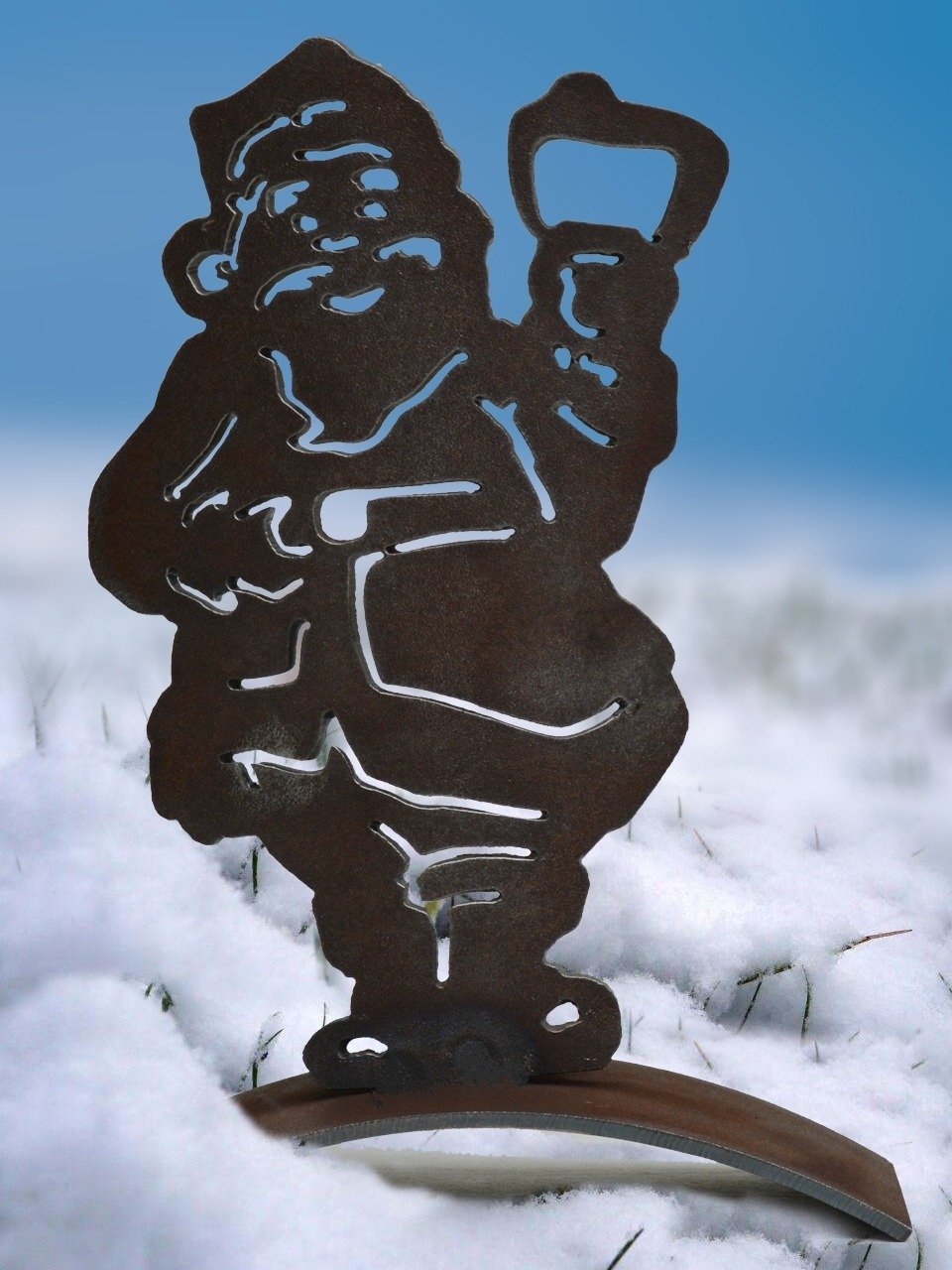 Weihnachtsmann als Standdeko