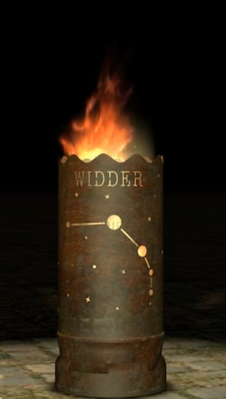 Dropslik Feuertonne "Sternzeichen Widder" - feuertonnen.org