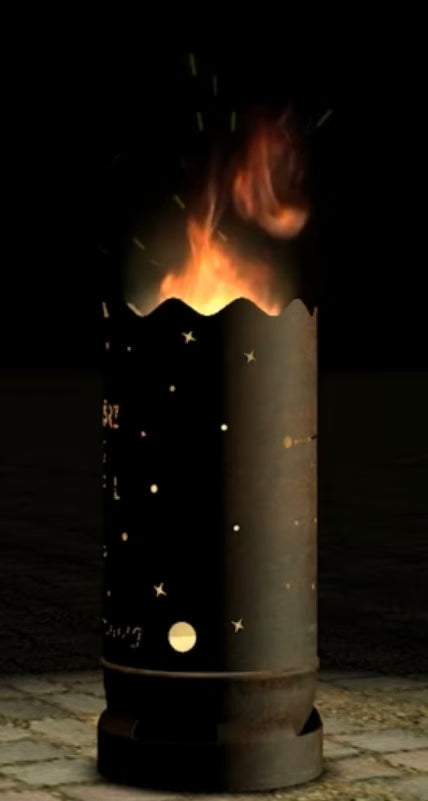 Dropslik Feuertonne "Sternzeichen Widder" - feuertonnen.org