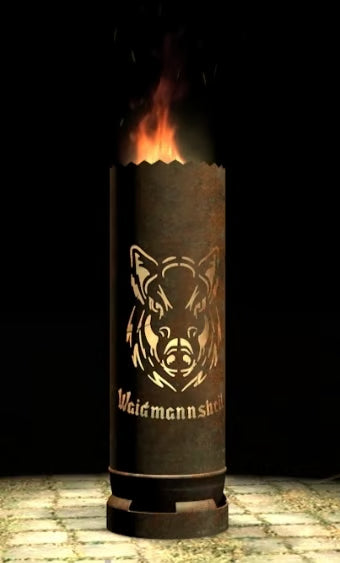 Feuertonne "Wildschwein" (mit oder ohne Schriftzug) - feuertonnen.org