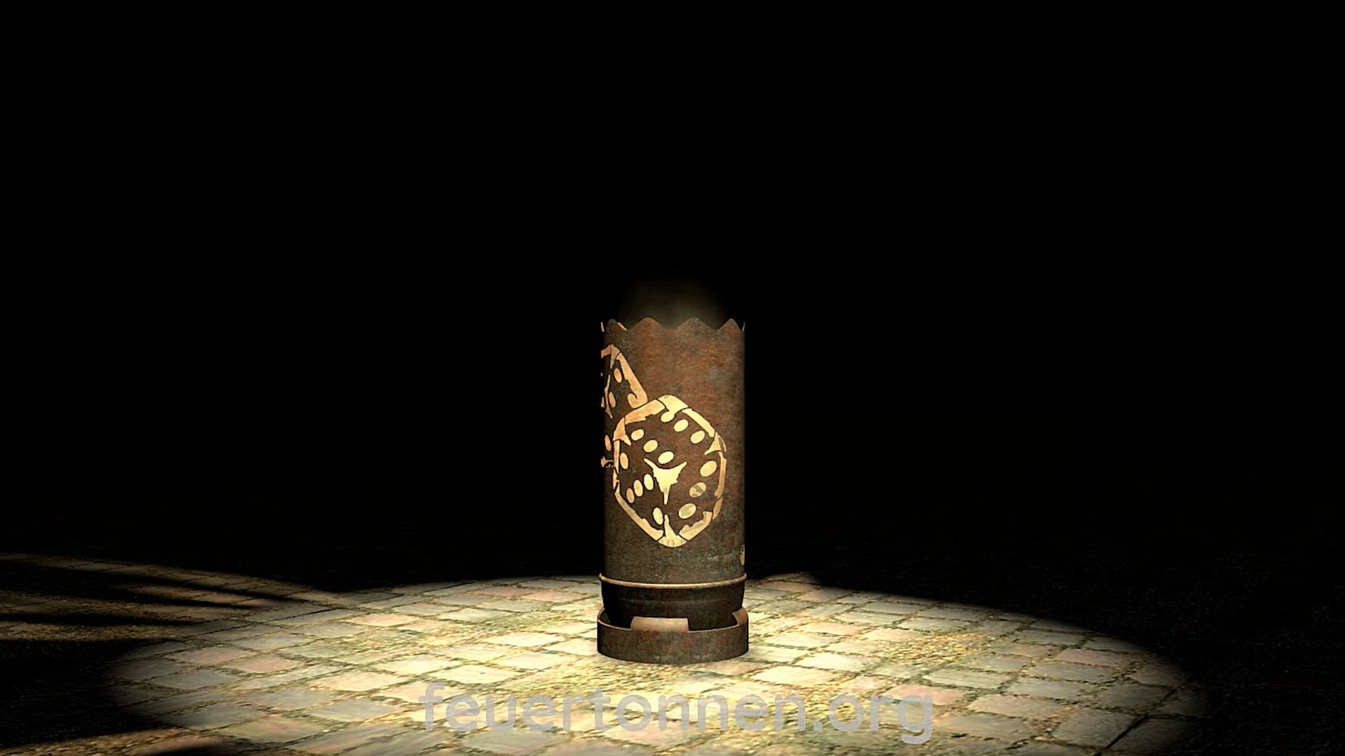 Dropslik Feuertonne Würfel 2 - feuertonnen.org